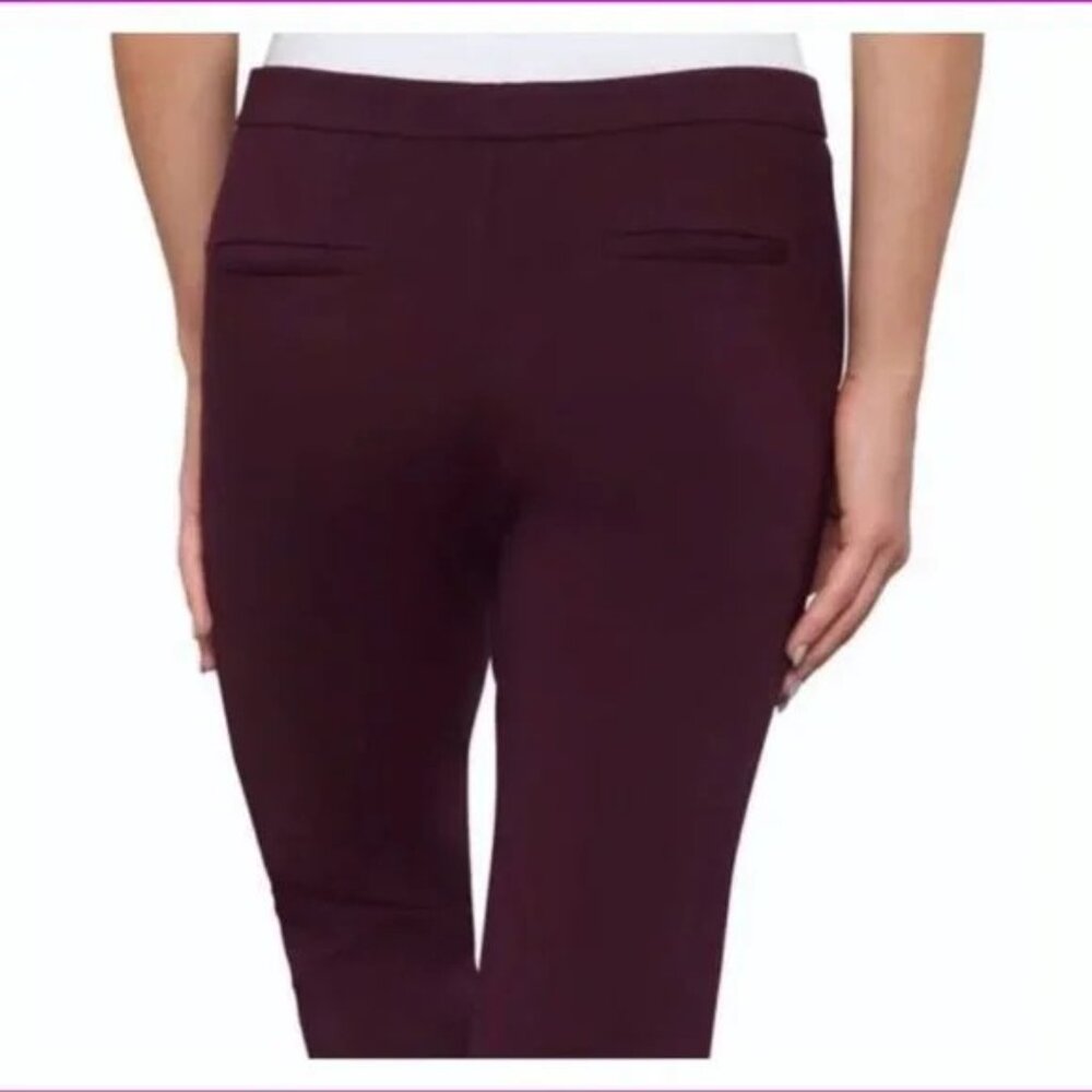 NWT- MAX & MIA Plum Ankle/Crop Pants - Picture 2 of 13